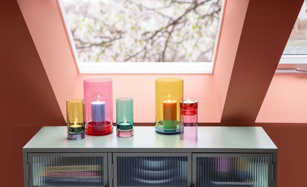 Remember Windlicht Lys pink Höhe 19,3 cm Teelicht Produktbild 4