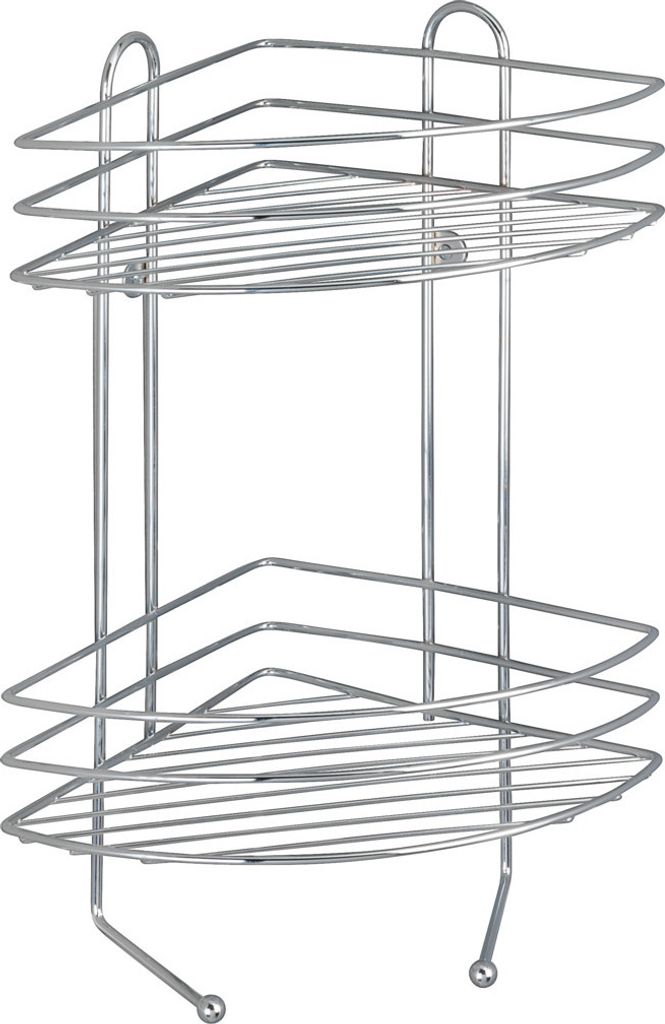 WENKO EXLUSIV Scaffale angolare per bagno Ganci per doccia Immagine del prodotto 