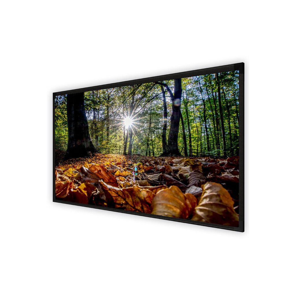 DELUXX Cinema Rahmenleinwand Frame Elegance 4:3 Mattweiss Varico Diamond 270 x 203 cm