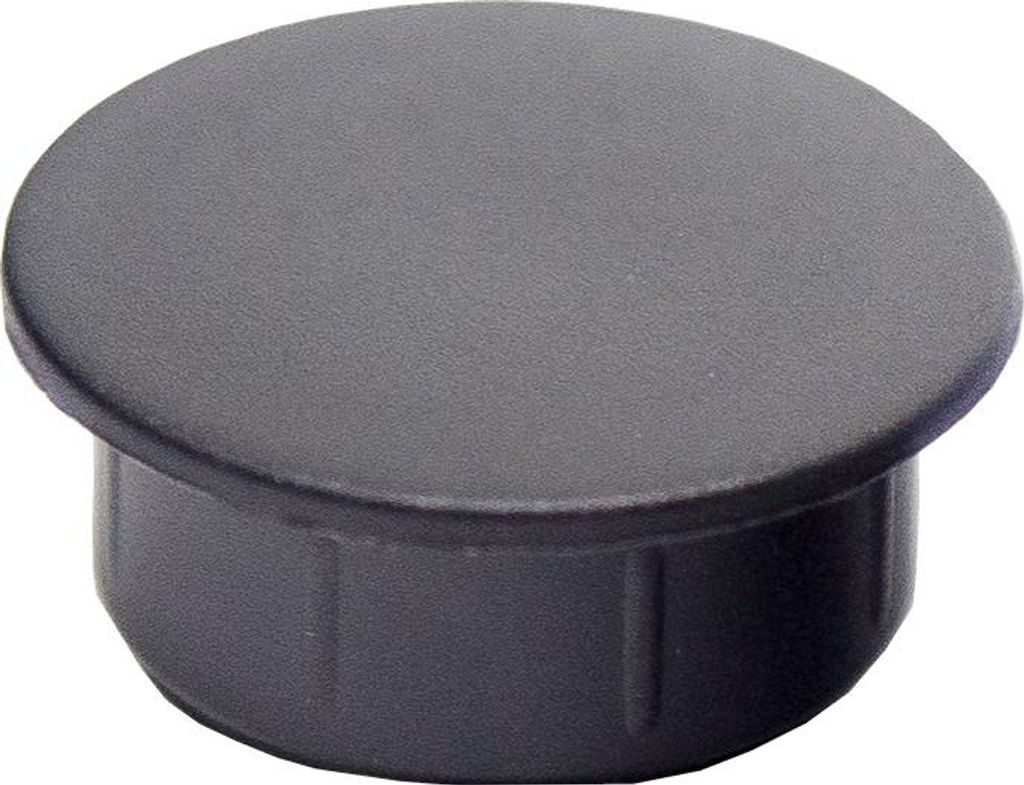 LogistSystem - 10x Abdeckstopfen 3mm - Schwarz - Kunststoff Lochstopfen PE - Blindstopfen - Abdeckkappen - Endkappen - Verschlusskappen - für Bohr...