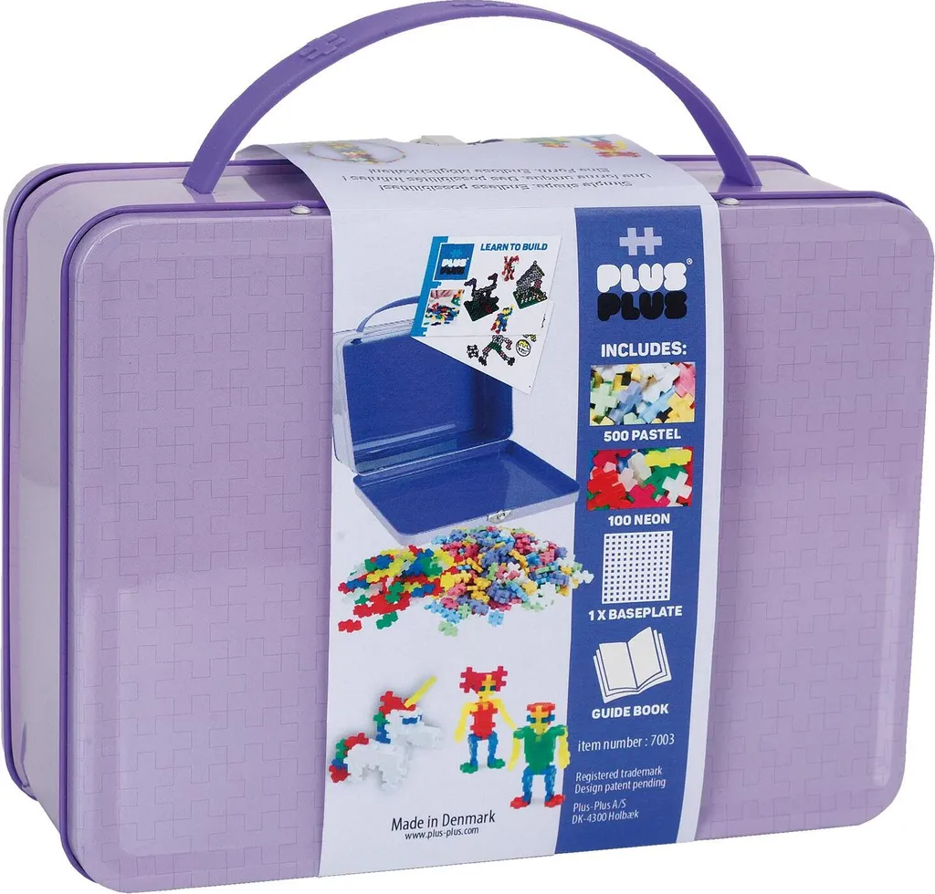 Jeu de Construction Plus-Plus Pastel en Valisette de 600 Briques Mini - 2