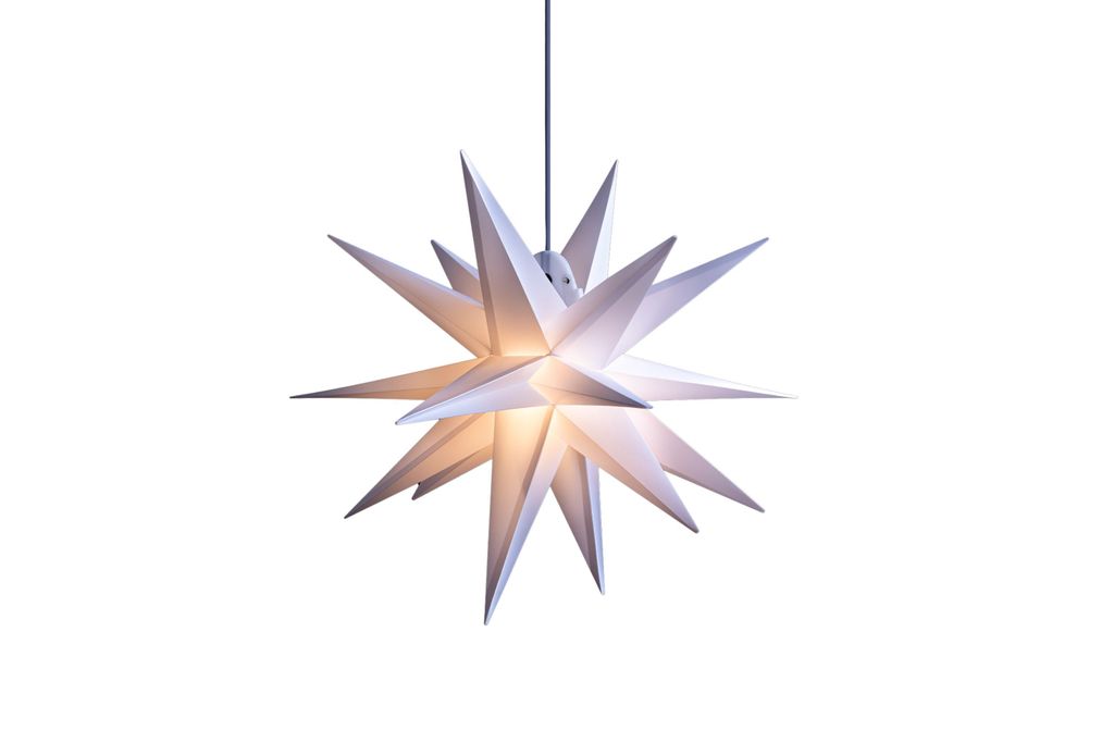 DT Dekostern - 40cm WEISS - Innen/Außen - Birne Produktbild 