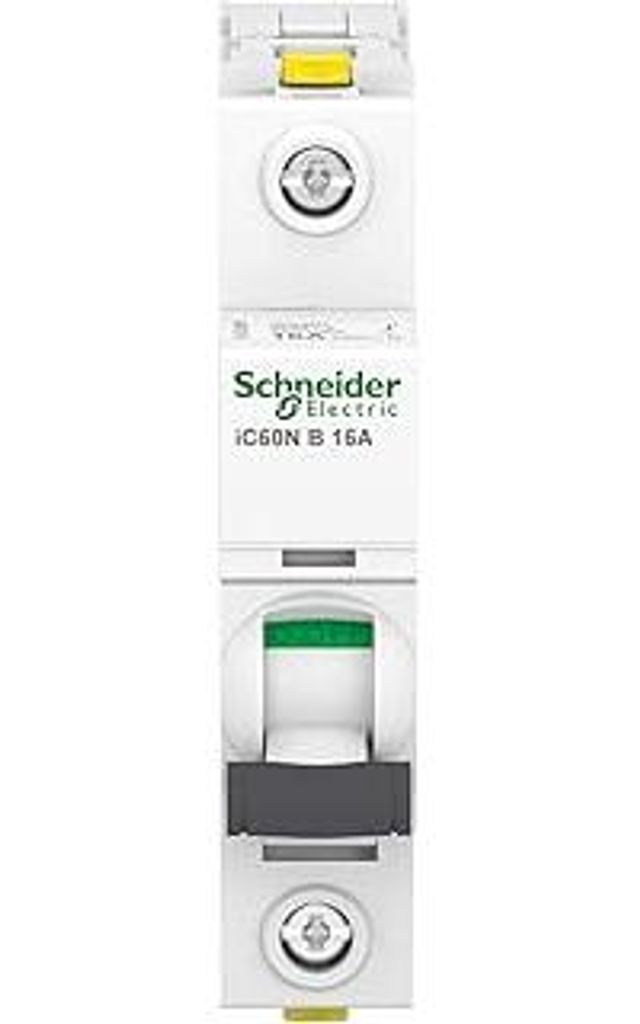 Schneider Electric Leitungsschutzschalter Acti9 iC60N, 1-polig, 16A, B-Charakteristik, 10kA, Artikelnummer A9F03116, 1 Stück