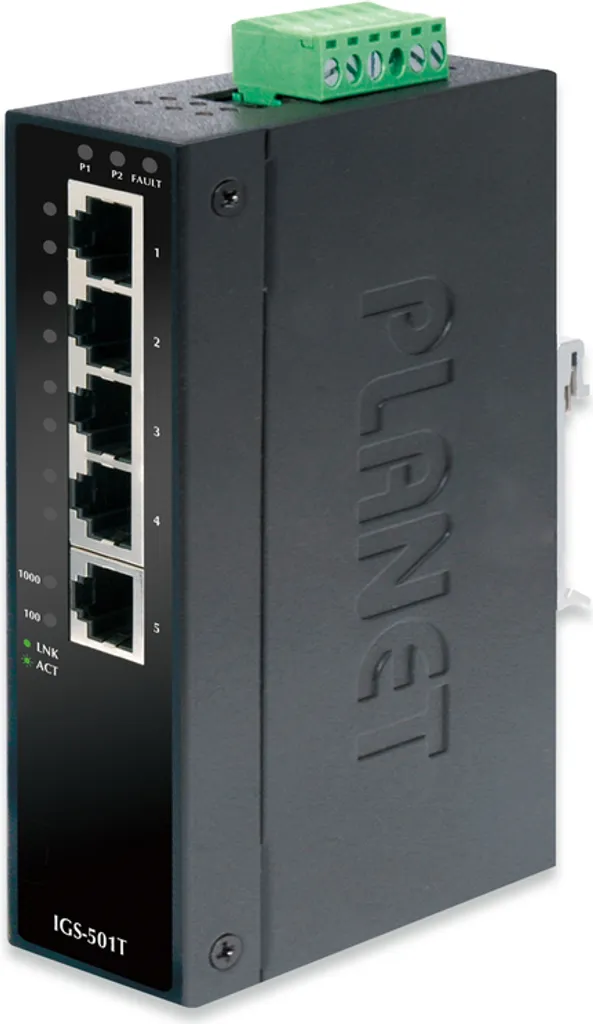 Switch Industriel Gigabit Ethernet PLANET 5 Ports RJ45