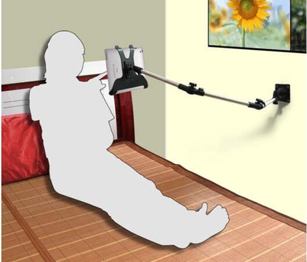 SYSTEM-S Wandhalterung Halter Schwenkarm Flexibel Mount Ständer Halterung Stand Universal für iPad Pro 12,9 Zoll