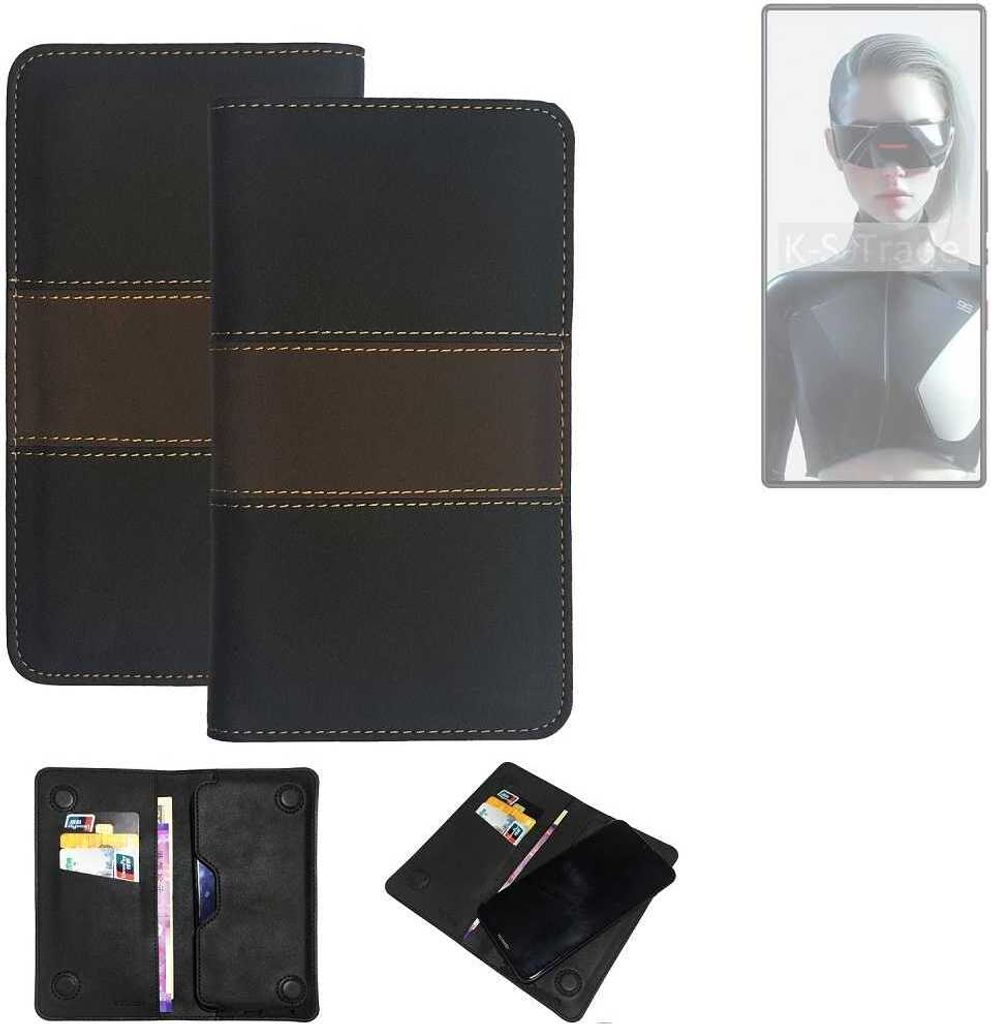 K-S-Trade Hülle Handyhülle kompatibel mit Nubia Red Magic 9S Pro+ Schutzhülle Walletcase Bookstyle Tasche Schutz Case Handytasche Wallet Cover