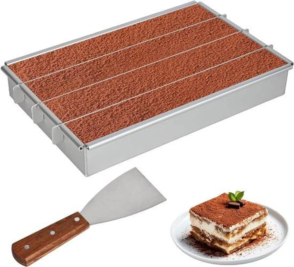 Moule à Gâteau Extensible avec Séparateurs et Spatule pour Pâtisserie