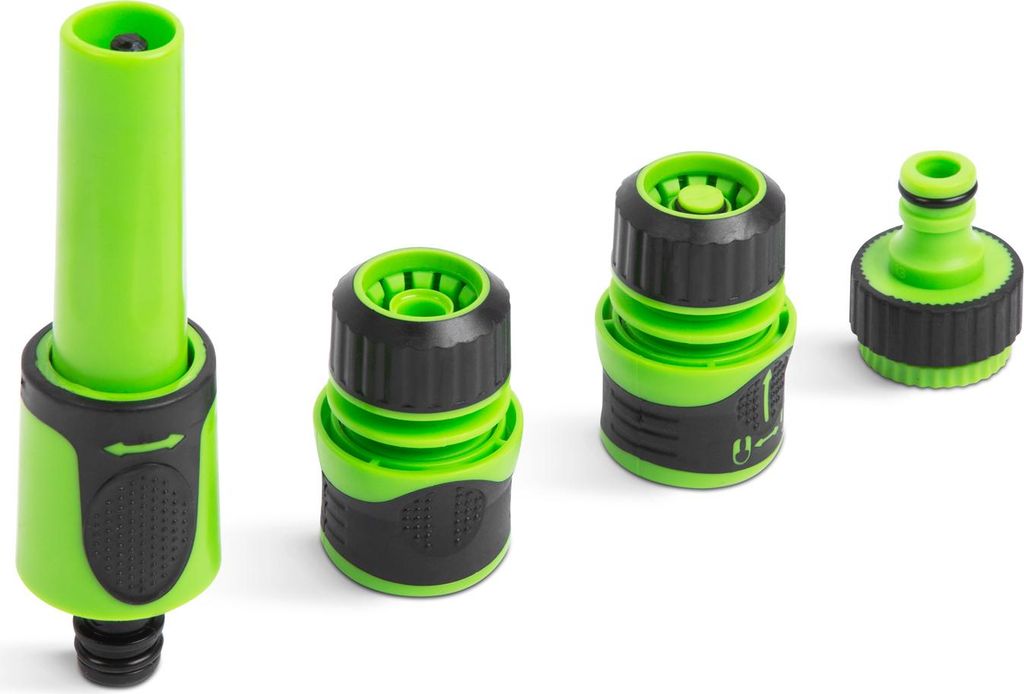 Verstellbares Gartensprenger-Set – Gartenbewässerung – Verstellbare Sprühdüse mit Schnellanschluss – Gummi-Gartendüse für 1/2-Zoll-Garte...