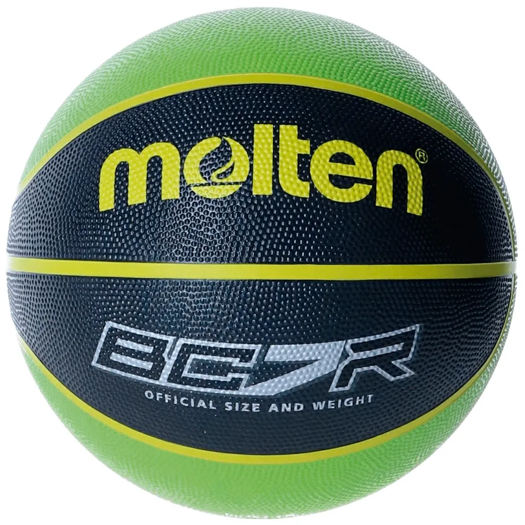 Ballon de basket Molten BCR2 Taille 7 Coloris Vert et Noir Multicolore