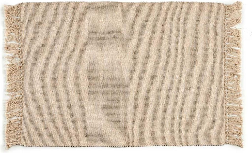 Teppich Beige Baumwolle (120 x 1 x 180 cm)