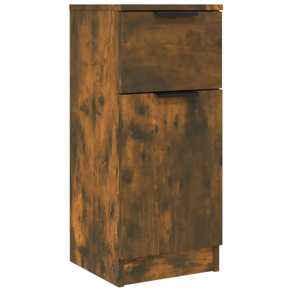 Mobiletto SYFAX™ Rovere Fumo 30x30x70 cm - Design Moderno in Multistrato
