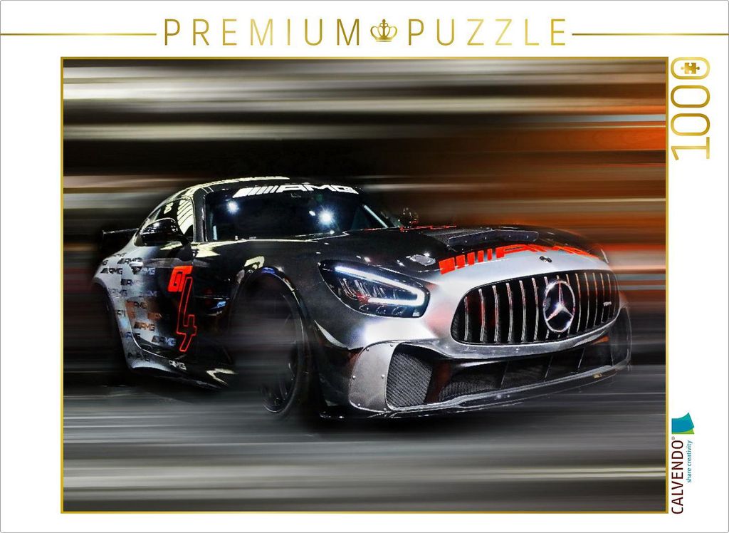 CALVENDO Puzzle Der GT4 von Mercedes wurde von dem Edel-Tuner AMG zu einem wahren Sportpaket modifiziert. | 1000 Teile Lege-Größe 64x48cm Foto-Pu...