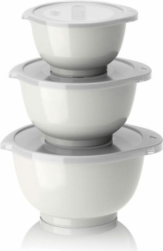 Rosti Mini-Schüssel-Set Margrethe New 6-tlg., Durostima, Weiß, 0.25 + 0.5 + 0.75 L, 29924