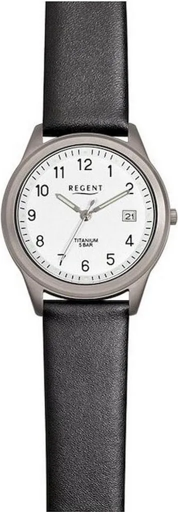 Montre homme Regent F-683 étanche en cuir véritable et verre minéral
