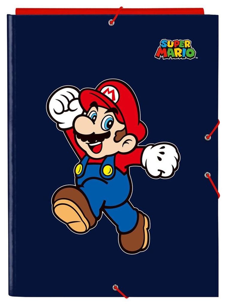 Volantino Super Mario World blu navy A4 Immagine del prodotto 