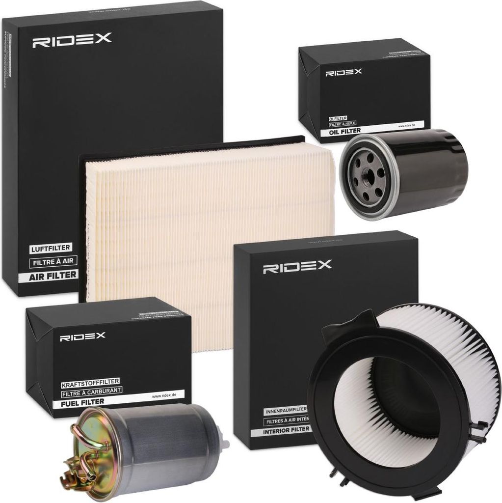 RIDEX Filterset Inspektionspaket Filtersatz für VW Transporter IV Bus (70B, 70C, 7DB, 7DK, 70J, 70K, 7DC, 7DJ) Transporter IV Kastenwagen