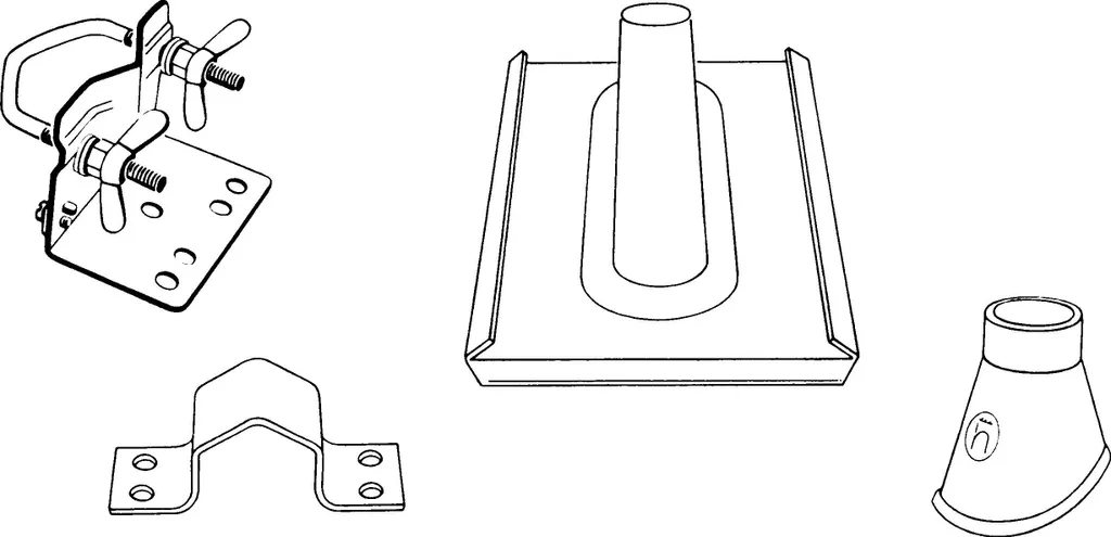 Fixation Mât 60 mm Triax Mz60 - Solution Anti-Vibration pour Antenne