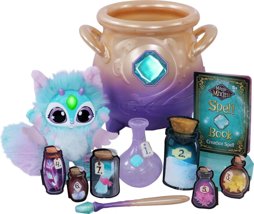 Chaudron Magique My Magic Mixies avec Brume Réelle et Peluche Bleue 30cm