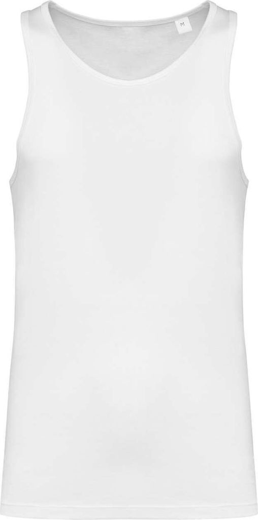 Kariban Herren Tank Top Unterhemd Gym Muskelshirt Fitnessshirt, Größe:S, Farbe:Weiß