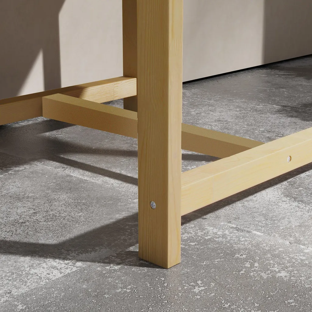 Outsunny Mini serre sur pieds en bois et polycarbonate 60 x 57 x 103 cm