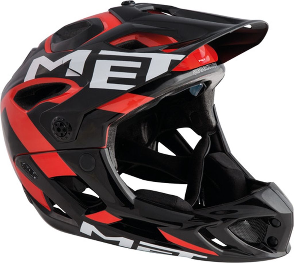 MET Fullface Helm Parachute , rot, S
