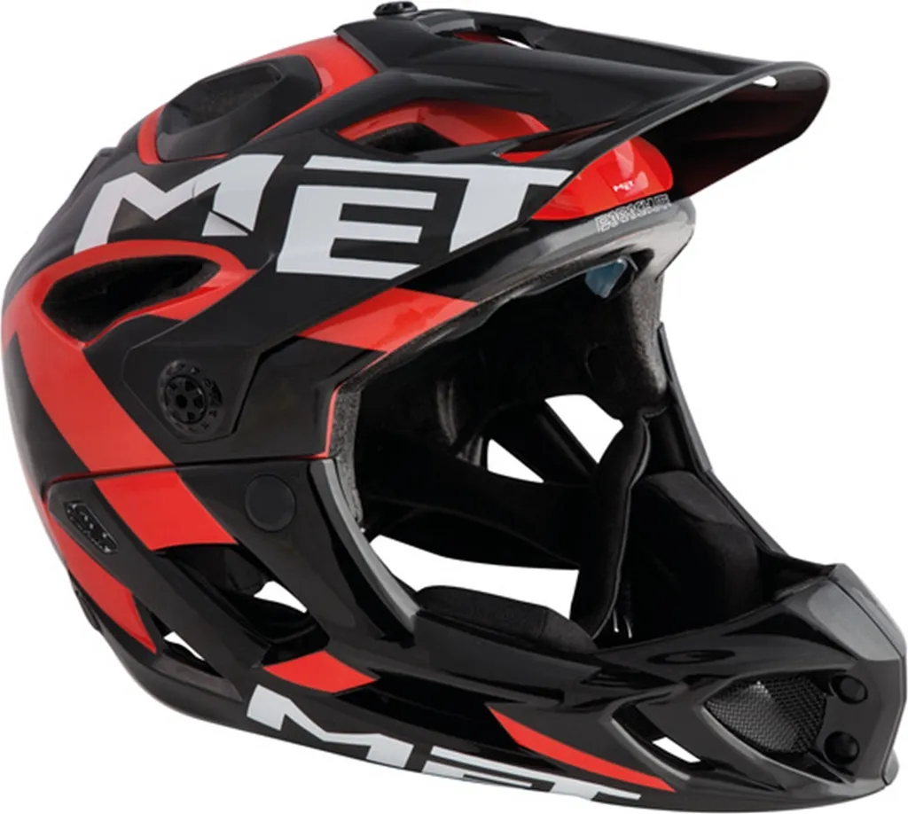 Met Parachute Casque de descente Noir L intégral VTT léger et robuste