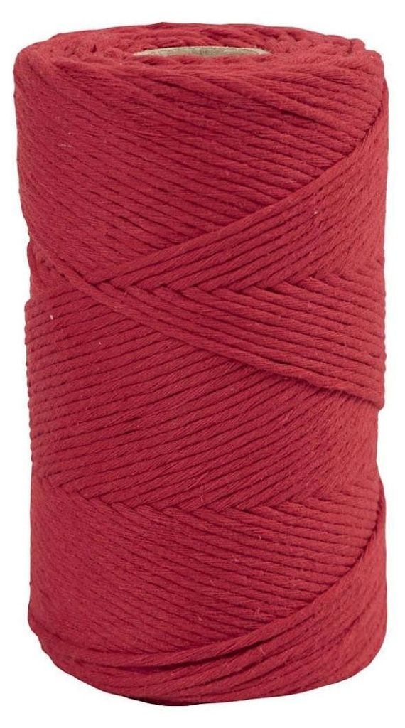 Creativ Company Macrame Cord - Red, 198m