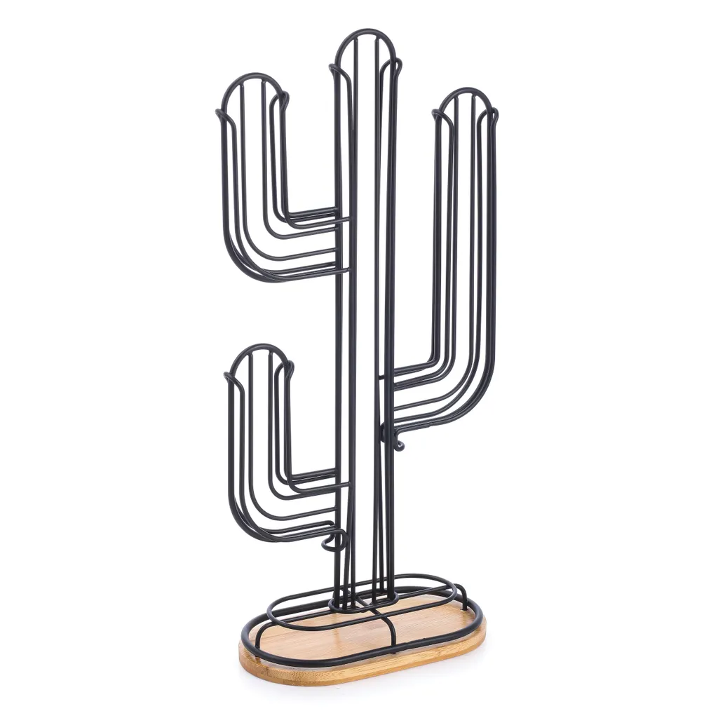 Support de rangement capsules Nespresso distributeur cactus métal