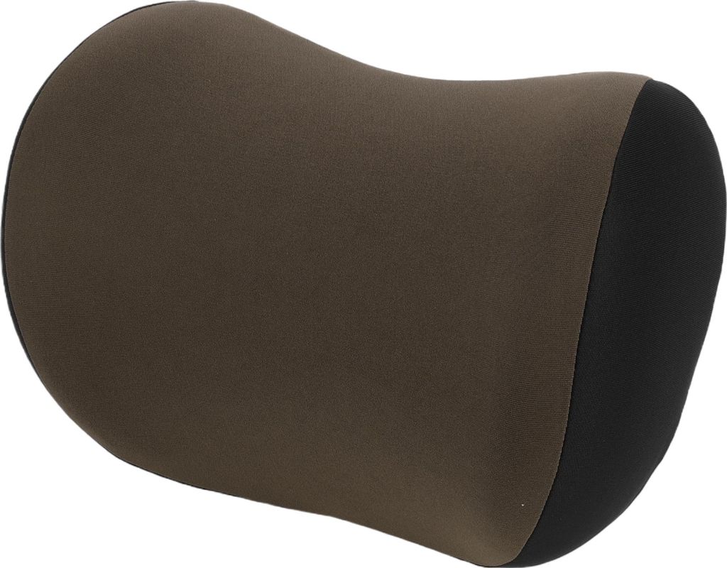 Auto-Nackenkissen Auto-Sitz-Kopfstützenkissen Kissenkissen für Nacken Rücken Atmungsaktives Polyester Memory-Schaum Schwarz und Braun