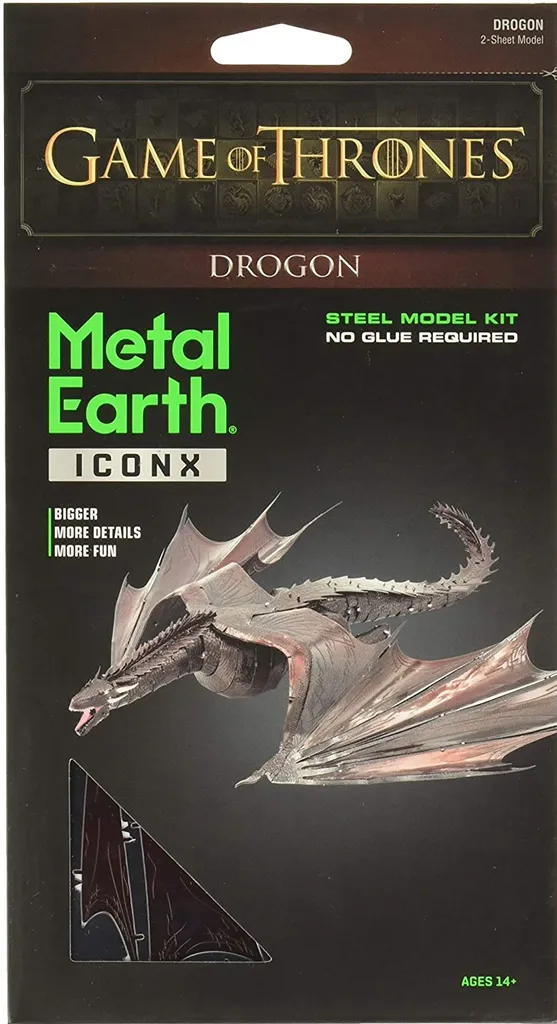 Puzzle Métal 3D Game of Thrones Drogon Objet Déco Geek à Construire