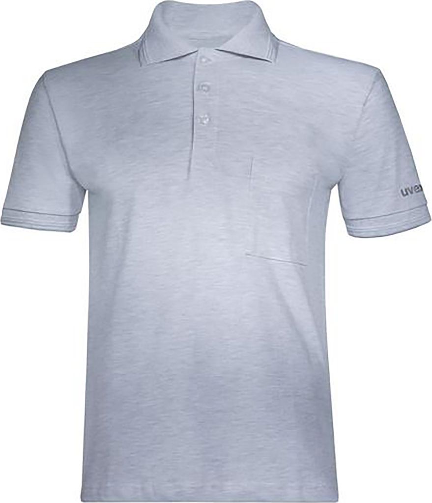 uvex Polo-Shirt 7460, Farbe:grau, Größe:M Produktbild 