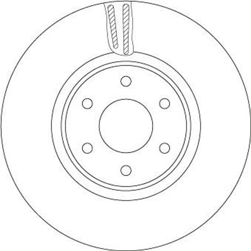 Disque de frein pour pick-up Mercedes Classe X TRW DF6968S de 54mm