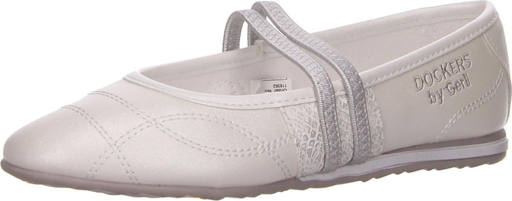 Dockers Spangenschuhe in weiss/weiss kombi, Gr. 41 Produktbild 