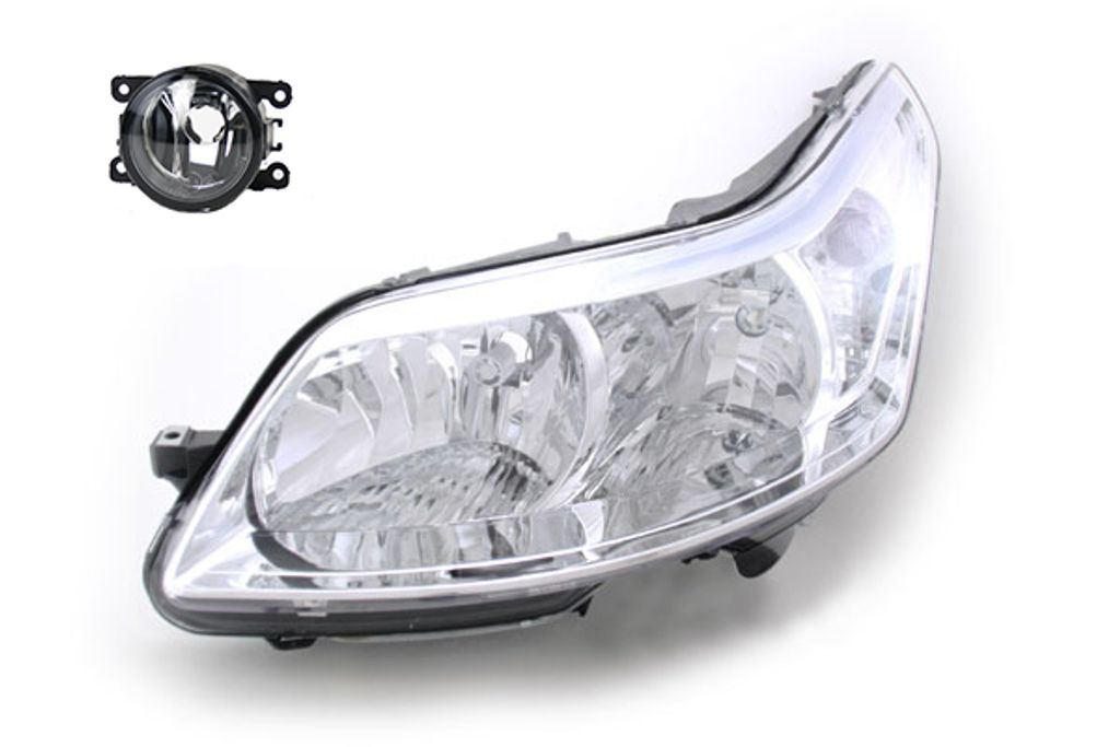Johns, Scheinwerfer Halogen passend für Citroen C4 11/04-07/11 H7 H1 Li. Fahrer + Nebel 0000620853 00006208L4 620853 6208L4 8200074008 6202E1 0000...