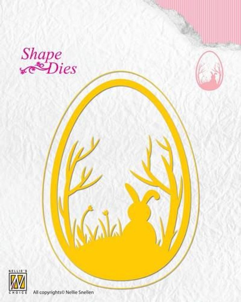 Nellie's Choice Shape Die - Easter egg SD125 78x108mm