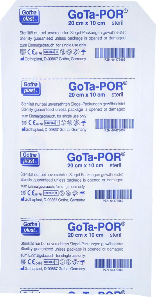 GoTa-POR Wundpflaster steril 200x100mm, 1 St PFL