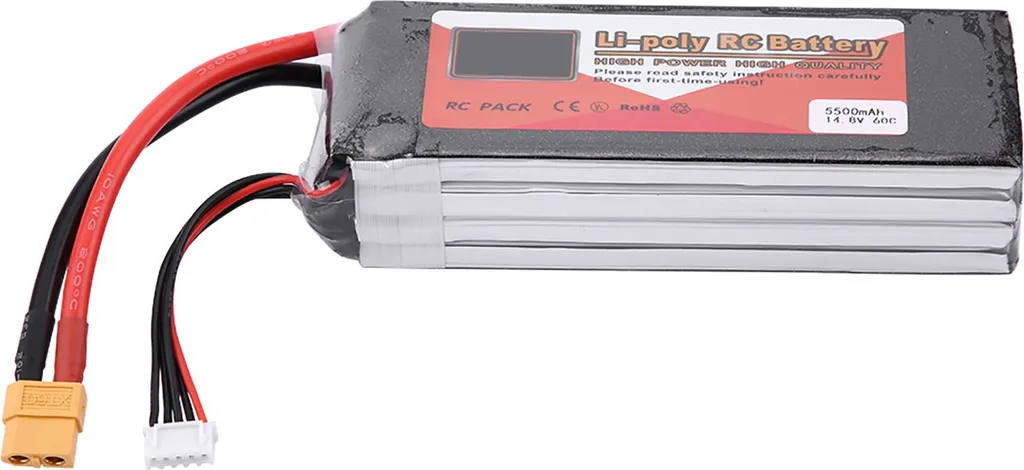 Batterie LiPo 4S 5500mAh 60C - Accumulateur haute capacité prise XT60