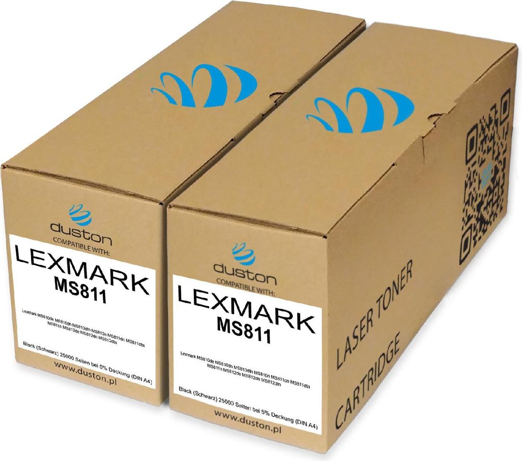 2x 52D2H00, 522H Toner Druckertoner Patrone Schwarz kompatibel mit Lexmark MS810de MS810dn MS810dtn MS810n MS811dn MS811dtn MS811n MS812de MS812dn ...