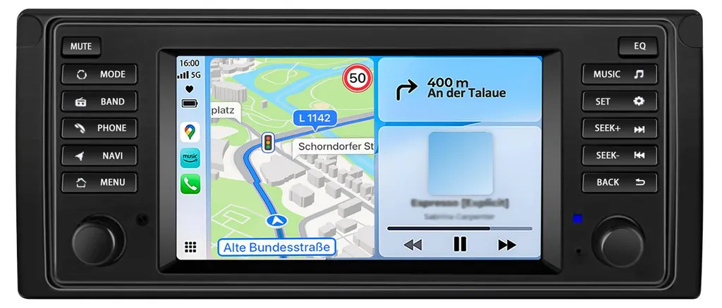 Autoradio Android 64GB pour BMW X5 E53 2000-2007 avec CarPlay et DAB+