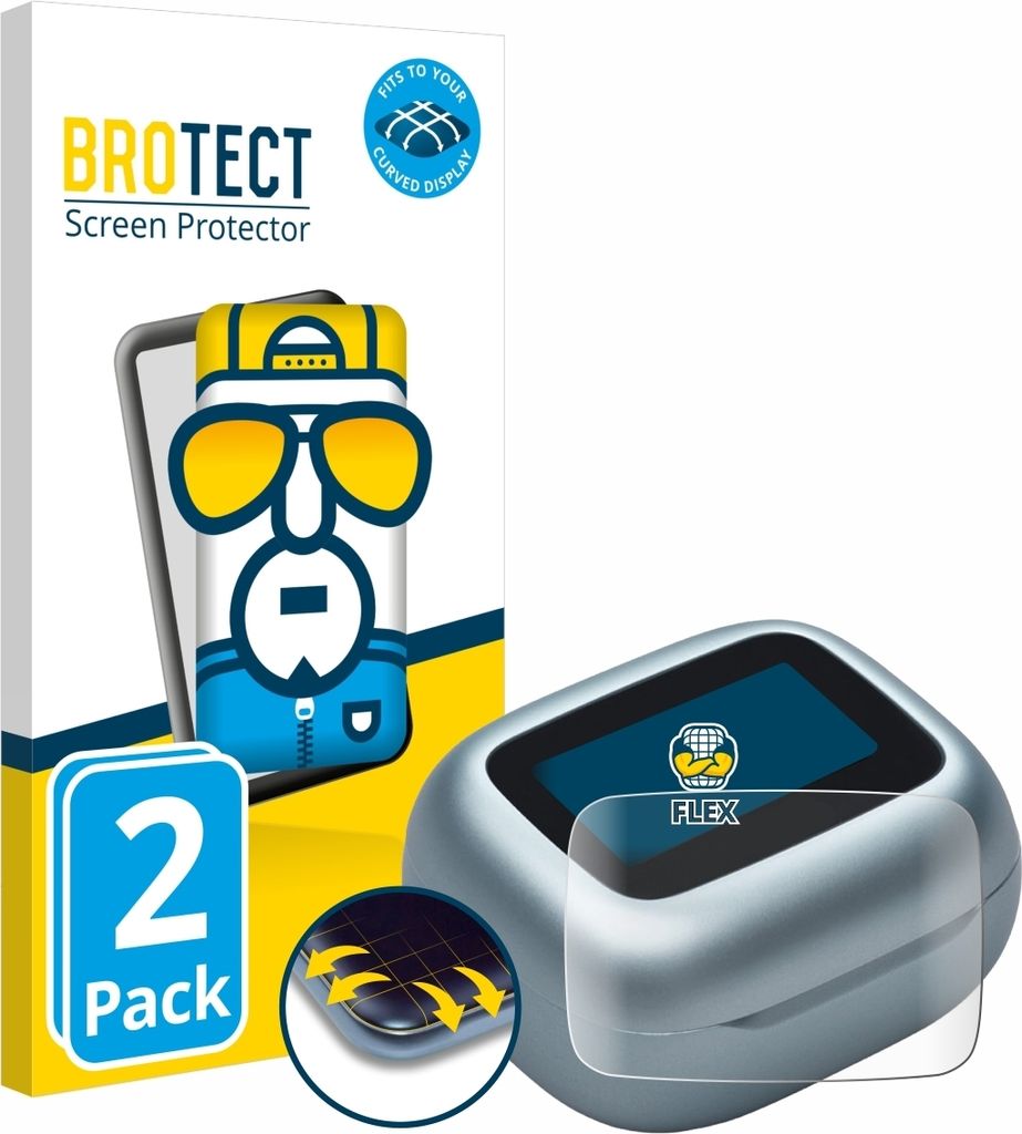 2x BROTECT Fullscreen Schutzfolie für JBL Live Flex 3 Displayschutz Folie Fullcover Klar Transparent