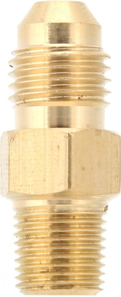 2 Stück Messing-Adapter, Öl-Gas-Anschluss, gerader AN4-Stecker auf 1/8 Zoll NPT-Anschluss