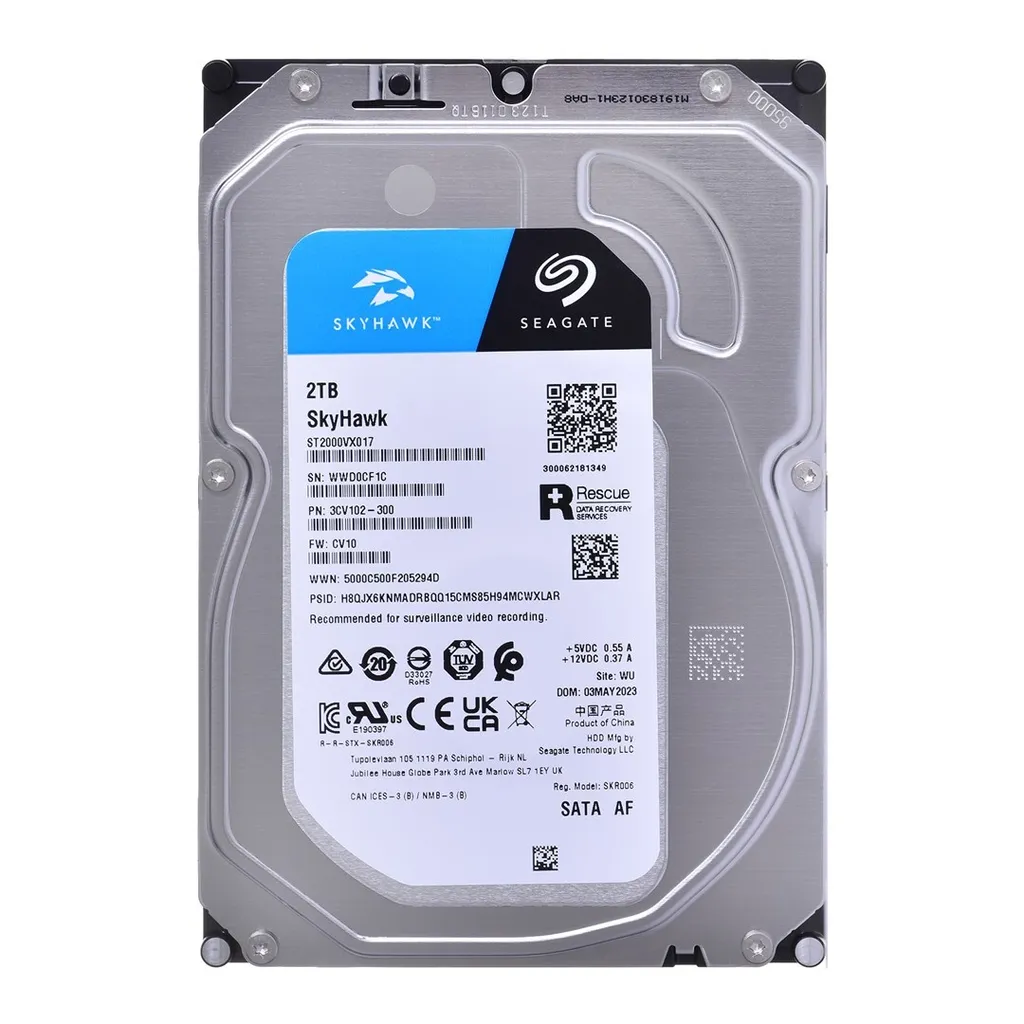 Hard Disk Seagate SkyHawk 2TB Surveillance | Sicurezza Smart per la Casa - 1
