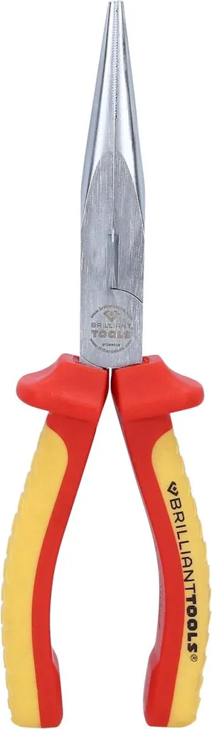 Pince à bec plat BT068012 isolée 1000V pour accès difficiles 208 mm