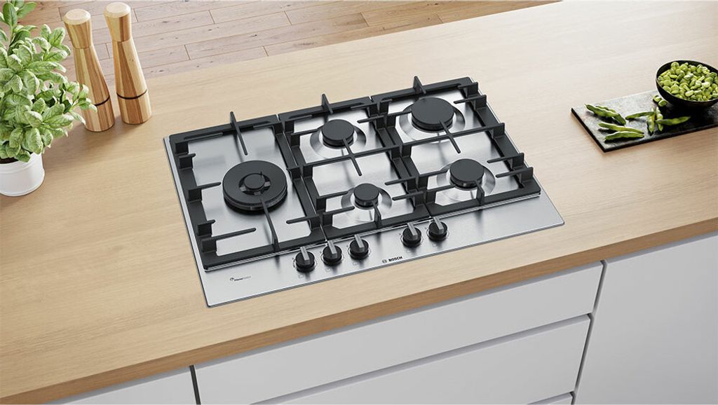 Bosch Serie 6 Pcs7a5b90 Gasherd 75 Cm Silber  Silber One Produktbild 3
