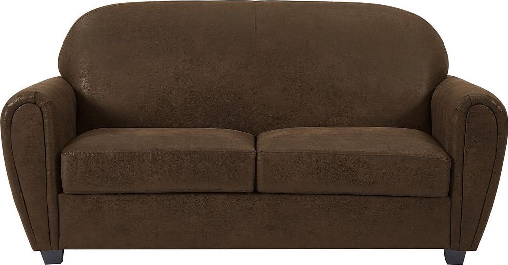 3-Sitzer-Sofa aus gealtertem Mikrofaser-Kunstleder im Club-Stil VICTORY II