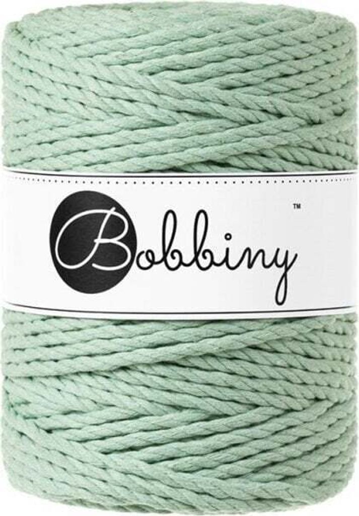 Bobbiny 3PLY Macramé Rope 5 mm 100 m Aloe Schnur