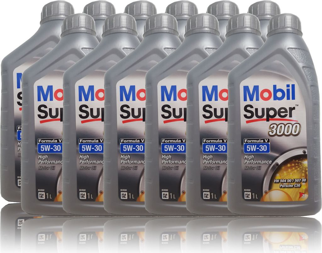 Mobil Super 3000 Formula V 5W-30 Longlife III 12x 1 Liter