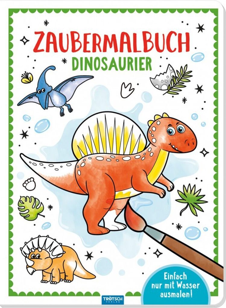 Zaubermalbuch Dinosaurier 20 x 27 cm, 16 Seiten,, Trötsch Produktbild 