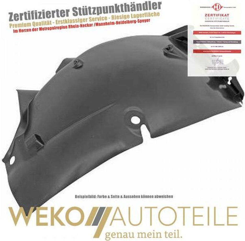 Verkleidung Radhaus vorne rechts DIEDERICHS 4416008 für RENAULT