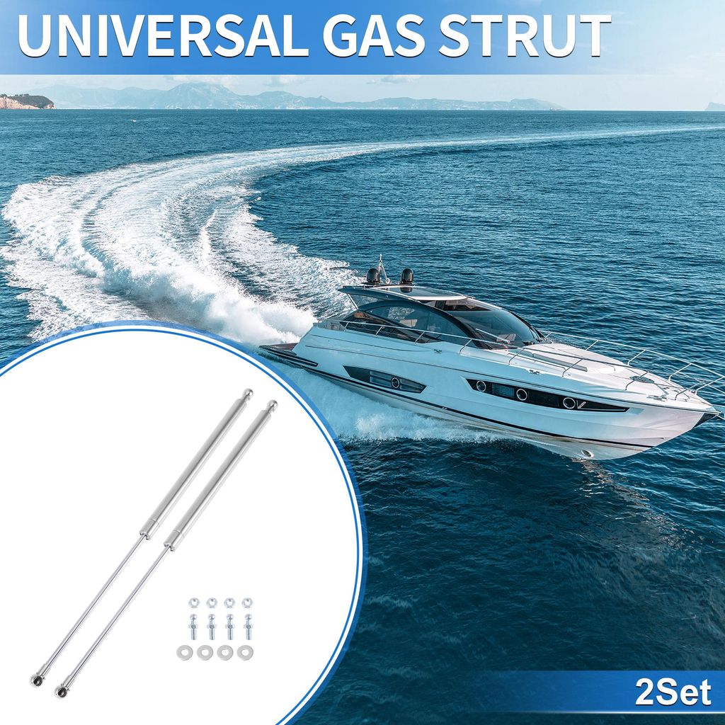 500mm/19.69" Gasdruckfedern 67lb/300N/30kg Gasfedern Silberton-Edelstahl 2er-Set Wohnmobil Auto Werkzeugkasten Deckel Aufbewahrungsbox Abdeckung Sc...
